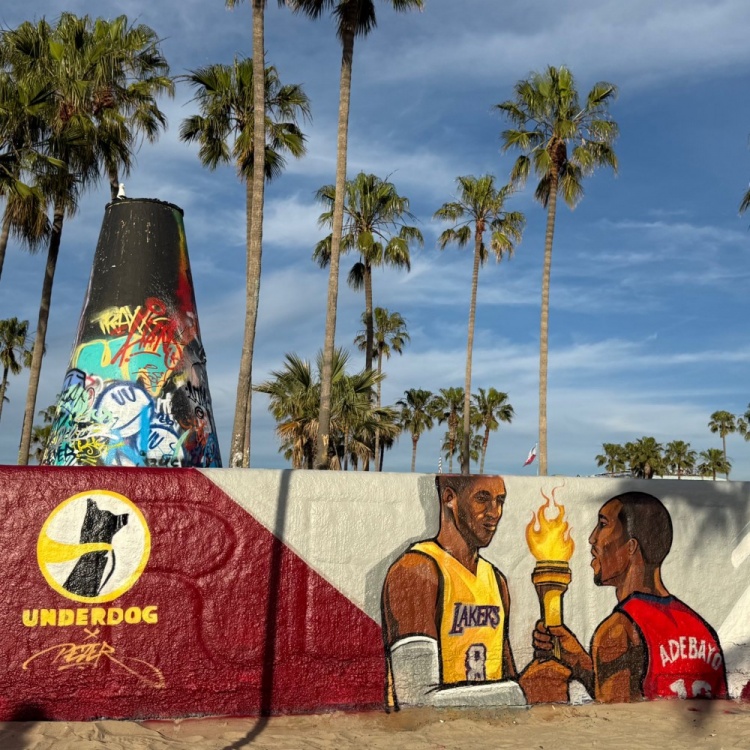 开云APP-81分先生和83分先生的传承？洛杉矶当地壁画致敬科比&amp;阿德巴约